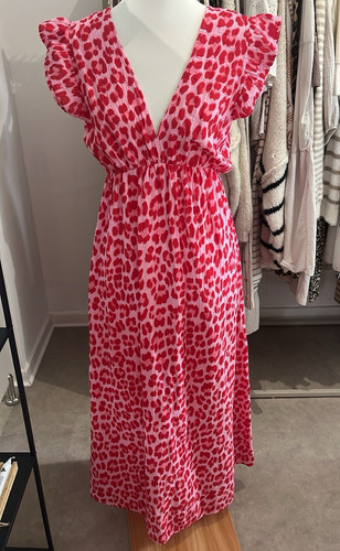 Mioni musselin maxikleid midi - maxikleid,
