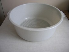 Fußwanne Badeschüssel mit Massagenoppen Badewanne Fußbad rund Ø 32 cm Griffrille