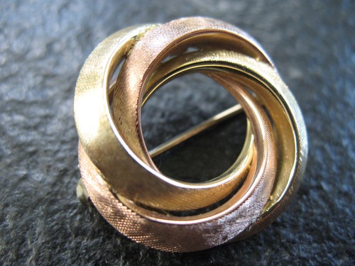 Brosche gold 585 vintage - 585, 60er