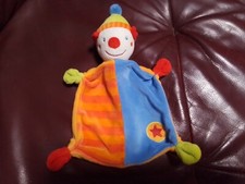 C&A Baby Club Schmusetuch Kuscheltuch Harlekin Clown Wicht in bunten Farben Top