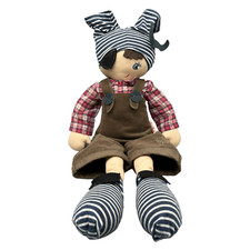 Käthe Kruse Paul Pirat Stoff Puppe Plüsch Stofftier 50cm Braun Latzhose 88244