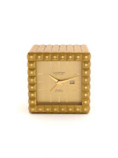 Looping stylischer Designer Wecker 8 days massives vergoldetes Gehäuse 60's