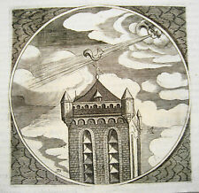 Wind Luft Wetterhahn Luft Erde Elemente van der Venne Kupferstich 1658  36