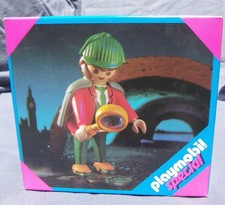 Playmobil 4501 Sherlock Holmes Detektiv Lupe Figur Vintage BOX NEU