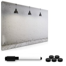 Magnetpinnwand Memoboard 60x40cm Notiztafel Industrial Design abwaschbar