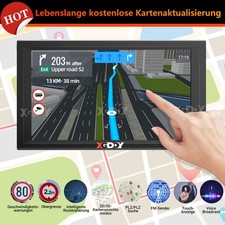 XGODY 9'' GPS Navi Navigationsgerät Navigation POI-Blitzer  2D/3D-Kartenansicht