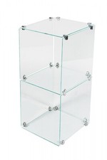 Glassteckvitrine Sicherheitsglas Kleine Glas-Vitrine Glasregal Glaswürfel 