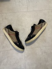 Burberry Multicolor Nova Check Canvas Leder Schuhe