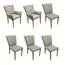 Natura Sitzgruppe Edmonton Stoff Natura Havanna 39 Grau Gestell Buche Geölt