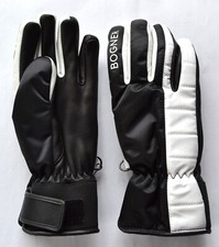 BOGNER CADIS DAMEN SKI HANDSCHUHE 50% LEDER SCHWARZ-WEIß UVP 225 € Gr 7 S NEU
