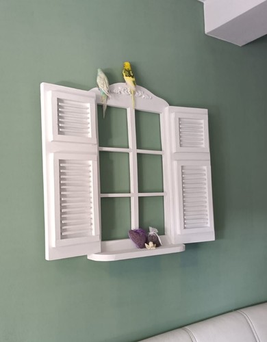 Dekorativer fensterladen grau - dekorativer, fensterladen,