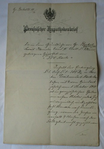 Seltener 300 mark preußischer - seltener,
