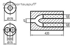 Universal Schalldämpfer