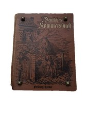 Deutsches Kommersbuch 1920 - mehrere persönliche Einträge - 100 Jahre alt - Rar