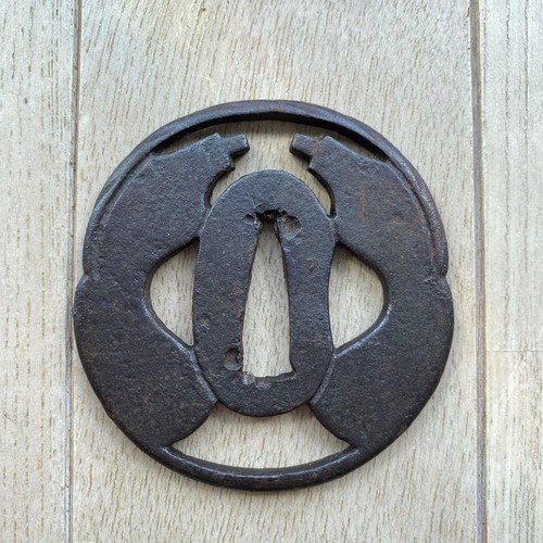 Eisen tsuba durchbrochen - durchbrochen, 6