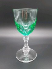 Weinglas / Südweinglas Kupa helles Flaschengrün ausgekugelter Abriss vor 1900
