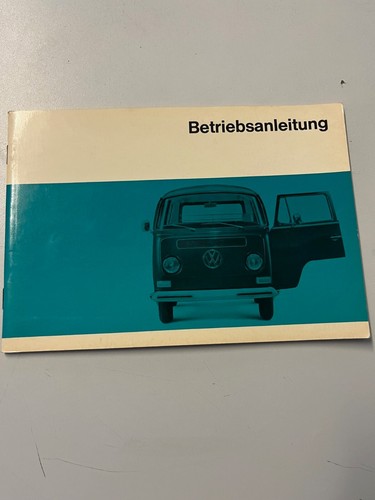 Betriebsanleitung bus bulli - vw,