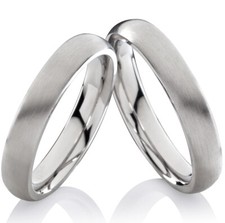 Unisex schmale Partnerringe