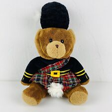 Schottischer Teddybär Plüsch Tier Guard Wache Schottenrock Kilt Stofftier 32cm