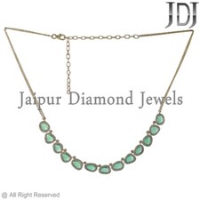 Smaragd Edelstein Halskette