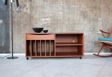 Vintage 60er Dyrlund Teak Lowboard Sideboard Kommode HIFI Rack 60s Mid-Century