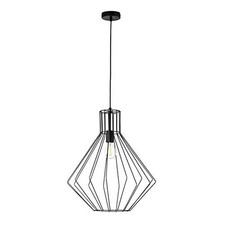 Brilliant Pendelleuchte Decke Hängelampe Dalma Schwarz rund Ø50cm max. 60W E27 