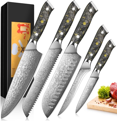 Damast küchenmesser vg10 - küchenmesser,