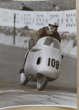 Foto Motorsport Motorrad Rennsport, NSU K. Knopf, Beschreibung s. Rückseite.