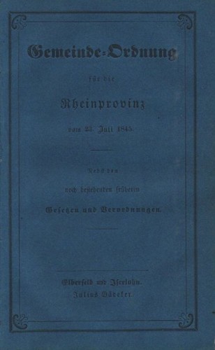 Gemeinde ordnung für die - für,