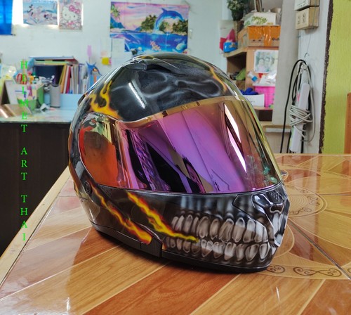 Custom airbrush motorradhelm - custom,