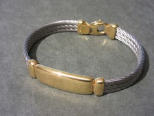 Charriol Armreif, Edelstahl teils vergoldet, m. Zertifikat – NEU