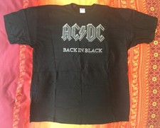 AC/DC Back In Black T-SHIRT Schwarz XL Bon Scott AC DC Angus Young HEAVY METAL !