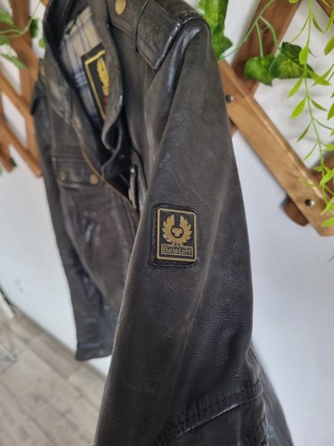 Belstaff lederjacke gold - xl,