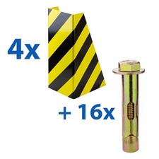 4 x Regal U - Anfahrschutz