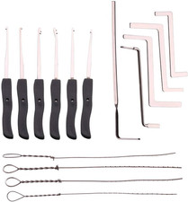 Gebrochener Schlüssel Extractor Set Schlosser Tool LockPick Haken 15-teilig