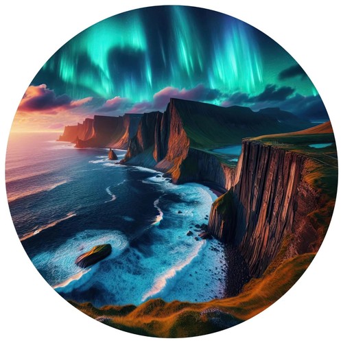 Sticker nordlichter meer - 4x,