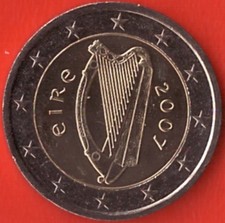 Irland - 2 Euro-Kursmünze - 2007 - Irische Harfe