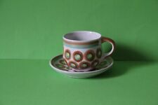 Melitta Ammerland Braune Kreise Kaffeetasse Tasse und Untertasse Untere Gedeck