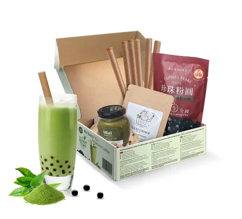 Diy bubble tea - tea, matcha