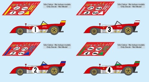 Decals ferrari 312pb - decals,
