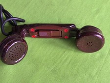 Telefonhörer aus Bakelit mit Grifftaste Posttelefon , Vitage