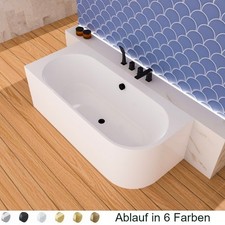 Halb freistehende badewanne - halb,