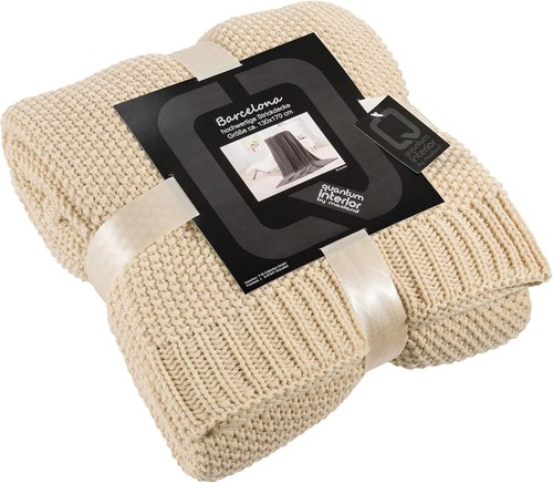 Strickdecke mit hochwertiger