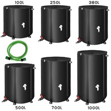 Regentonne faltbar Regenwassertonne + Hahn Regenfass Wassertank Regenwassertank