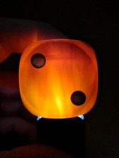 Bakelit Würfel Orange DDR