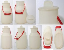 1950mk Milchkanne mit Deckel und Henkel aus Kunststoff, 1,5 Liter Vintage