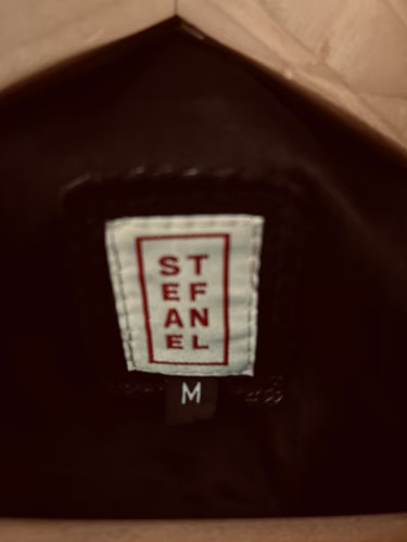Stefanel retro leder - stefanel, leder-jacke