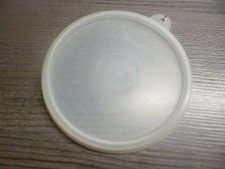 Tupperware Ersatz-Deckel " A " Nr.215   Fb. weiß transparent  11,4 cm
