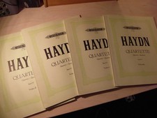 4x alte Noten Haydn Quartette Band IV 3 alle Stimmen Edition Peters Nr. 289d