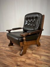 Ledersessel Vintage Danish Design Brutalist Lounge Relaxsessel